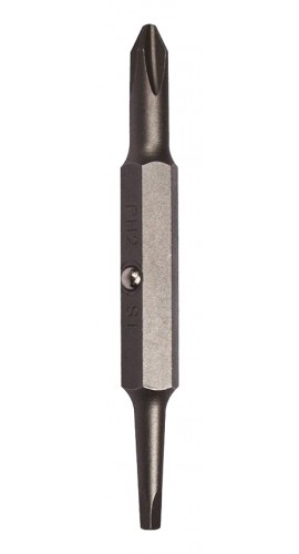 Klein Tools 32397 Replacement Bit, #2 Phillips and #1 square-
