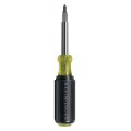 Klein Tools 32477 10-in-1 Multi-Bit Screwdriver/Nut Driver with slotted bits-