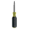Klein Tools 32477 10-in-1 Multi-Bit Screwdriver/Nut Driver with slotted bits-
