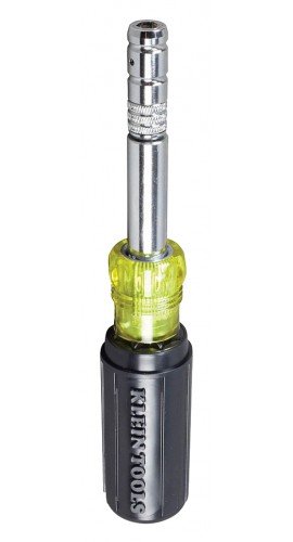 Klein Tools 32596 8-in-1 HVAC Slide Driver Multi-Bit Screwdriver/Nut Driver-