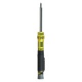 Klein Tools 32613 3-in-1 HVAC Pocket Screwdriver, #0 Phillips/0.125" slotted/Schrader-