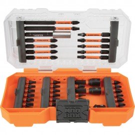 Klein Tools 33801 ProFlex Impact Driver Bit Set, 40-Piece-
