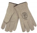 Klein Tools 40015 Suede Cowhide Lined Driver&#039;s Gloves, x-large-