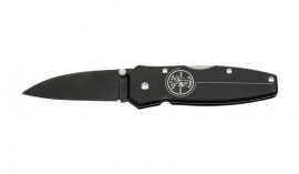 Klein Tools 44001-BLK Lightweight Lockback Knife, 2.5" blade, black-
