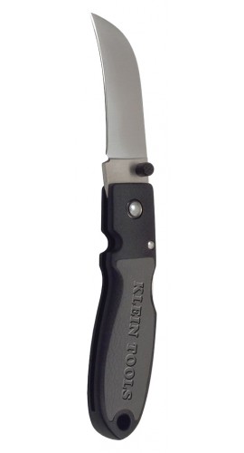 Klein Tools 44004 Lightweight Lockback Knife, 2.5&quot; blade, black-
