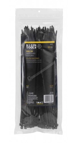 Klein Tools 450-210 Cable Ties, 11.5&amp;quot;, 100-pack-