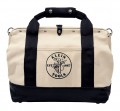 Klein Tools 5003-18 Canvas Tool Bag with leather bottom, 11 pockets, 18&quot;-