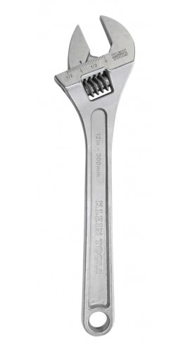 Klein Tools 507-12 Adjustable Wrench, extra-capacity, 12&quot;-