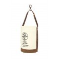 Klein Tools 5104S Leather-Bottom Canvas Bucket, swivel snap, 12&quot;-