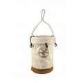 Klein Tools 5104VT Leather-Bottom Canvas Bucket with top-