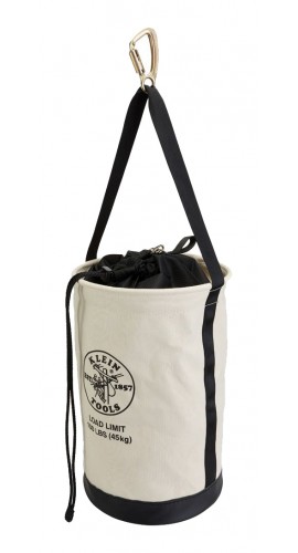 Klein Tools 5114DSC22 Canvas Bucket with drawstring close, 22&amp;quot;-