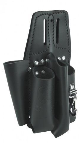 Klein Tools 5118C Black Leather Tool Pouch for Belts-