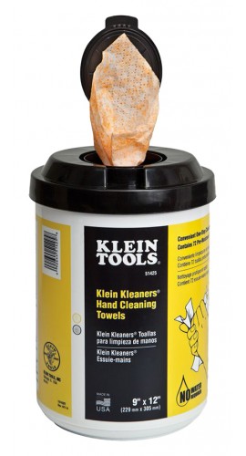 Klein Tools 51425 Klein Kleaners Hand Cleaning Towels, 72-pack-