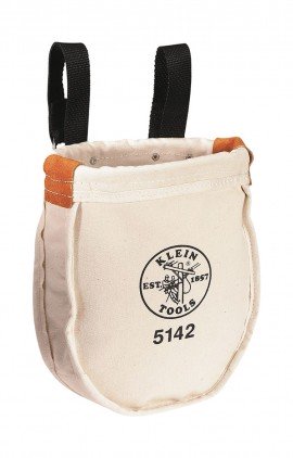 Klein Tools 5142P Canvas Utility Tool Bag, interior pocket, 9 x 8 x 10"-