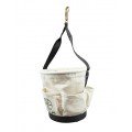 Klein Tools 5171PS Heavy-Duty Tapered Wall Bucket, 4 pockets-