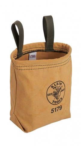 Klein Tools 5179 Water-Repellent Tool Pouch with belt loops, 7.5 x 7 x 3.5&quot;-