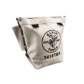 Klein Tools 5416TBR Canvas Bolt Retention pouch with tunnel connect, 5 x 10 x 9&quot;-