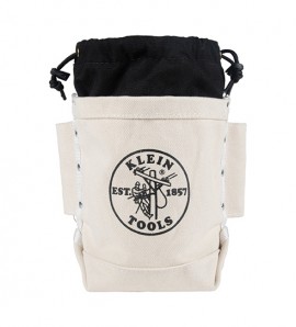 Klein Tools 5416TCP Extra-Tall Top-Closing Bolt Bag, 5 x 12 x 9&quot;-