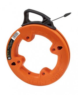 Klein Tools 56005 Steel Fish Tape, 1" x 25'-