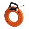 Klein Tools 56059 Multi-Groove Fiberglass Fish Tape with Non-Conductive Leader, 200-Foot-