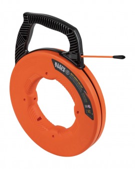 Klein Tools 56382 Multi-Groove Fiberglass Fish Tape with nylon tip, 50'-