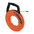 Klein Tools 56382 Multi-Groove Fiberglass Fish Tape with nylon tip, 50&#039;-