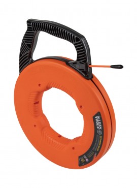 Klein Tools 56383 Multi-Groove Fiberglass Fish Tape with nylon tip, 100&#039;-