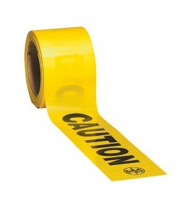 Klein Tools 58000 Caution Warning Tape Barricade, 200', yellow-