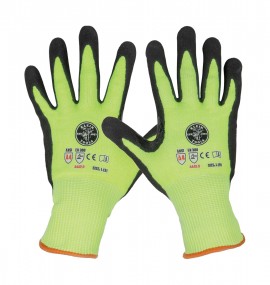 Klein Tools 60186 Cut 4 Touchscreen Work Gloves, large, 2-pair-