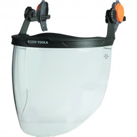 Klein Tools 60472 Face Shield, Safety Helmet and Cap-Style Hard Hat, Clear-