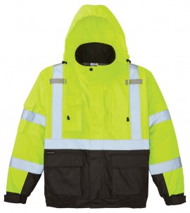 Klein Tools 60501 High-Visibility Winter Bomber Jacket, XXL-
