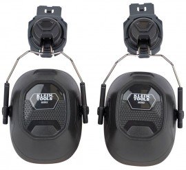 Klein Tools 60502 Hard Hat Earmuffs, full brim style-