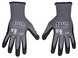 Klein Tools 60590 Knit Dipped Gloves, Cut Level A4, Touchscreen, X-Large, 2-Pair-