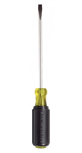 Klein Tools 605-6 Heavy Duty Screwdriver with 1/4&amp;quot; cabinet tip and 6&amp;quot; shank-