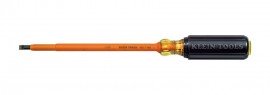 Klein Tools 605-7-INS Insulated Cabinet-Tip Screwdriver, 0.25&quot;, 7&quot; shank-