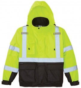 Klein Tools 60612 High-Visibility Winter Bomber Jacket, 3XL-