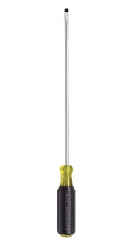 Klein Tools 608-10 Cabinet Tip Mini Screwdriver, 0.125&quot;, 10&quot; shank-
