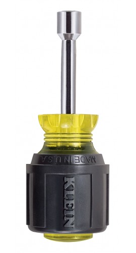 Klein Tools 610-5/16 Stubby Nut Driver, 0.31&quot;, 1.5&quot; shaft-