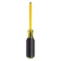 Klein Tools 620-4 Coated Flathead Screwdriver with 1/4&amp;quot; cabinet tip and 4&amp;quot; shank-