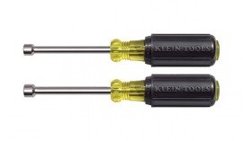 Klein Tools 630M Magnetic Hex Head Nut Drivers, 0.25 and 0.3125&quot;, 2-pack-