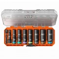Klein Tools 65109IMPCTM KNECT™ Deep-Well 3/8-Inch Drive Impact Socket Set, Metric, 9-Piece-