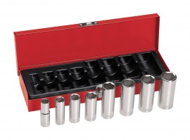 Klein Tools 65502 Deep Socket Wrench Set, 0.375" drive, 8 pieces-