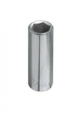 Klein Tools 65610 Deep 6-Point Socket, 0.25&quot;, 0.25&quot; drive-