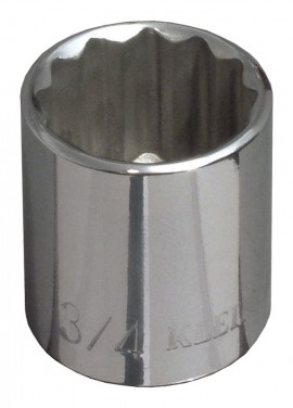 Klein Tools 65704 Standard 12-Point Socket, 0.625", 0.375" drive-