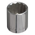 Klein Tools 65705 Standard 12-Point Socket, 0.6875&quot;, 0.375&quot; drive-