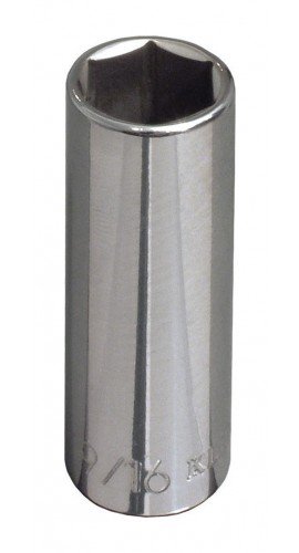 Klein Tools 65715 Deep 6-Point Socket, 0.6875", 0.375" drive-