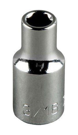 Klein Tools 65800 Standard 12-Point Socket, 0.4375", 0.5" drive-