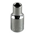 Klein Tools 65800 Standard 12-Point Socket, 0.4375&quot;, 0.5&quot; drive-