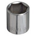 Klein Tools 65915 Metric 6-Point Socket, 15 mm, 0.375&quot; drive-