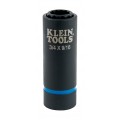 Klein Tools 66001 2-in-1 Impact Socket, 0.75 x 0.5625&quot;, 0.5&quot; drive-